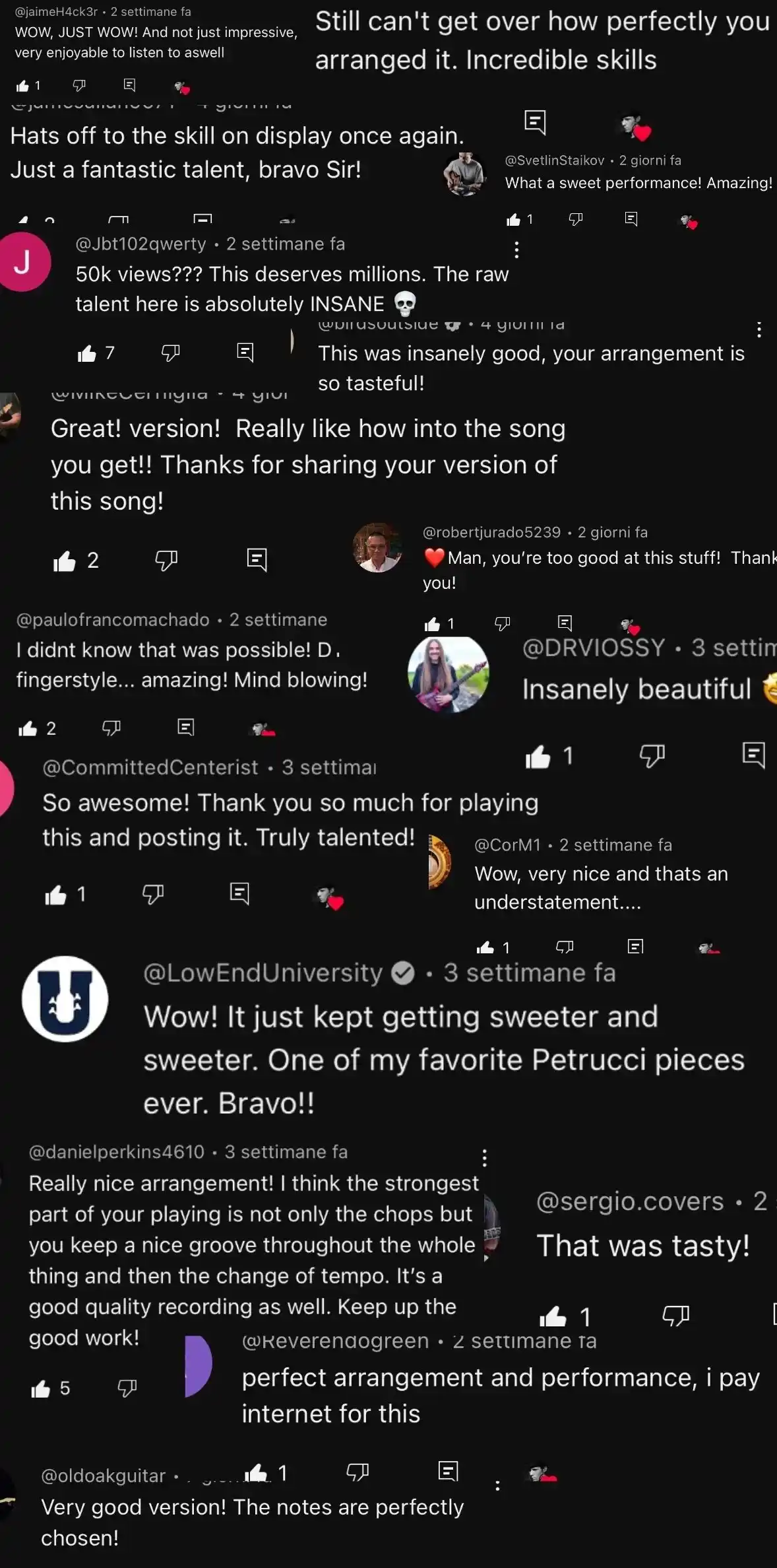 YouTube comments